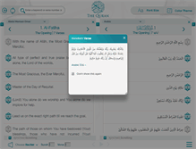 Tablet Screenshot of english-quran.com